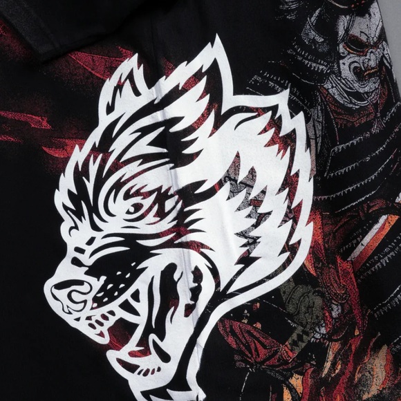 SAMURAI INTEGRITY "SIDE BY SIDE" OVERSIZED TEE IN BLACK - Picture 2 of 8